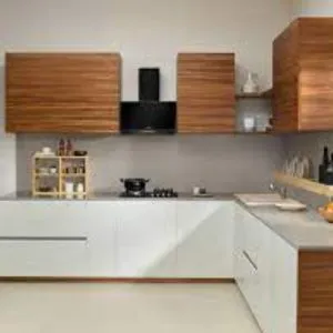 Stylish White Modular Kitchen