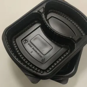 Disposable 2 Section Food Containers