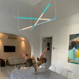 Neon Light Chandelier