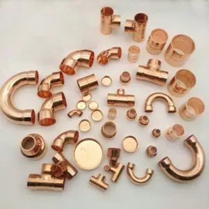 Golden Copper Pipe Fittings