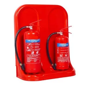 Double Fire Extinguisher Stand