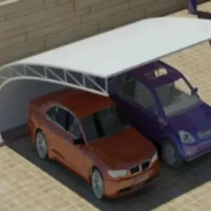 Curved Car Parking Shades